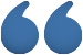 Wound Logix's blue open quotation mark